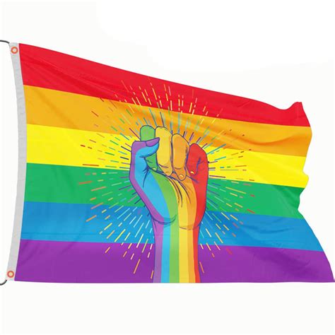 50 Stück kleine Progress Regenbogen Gay Pride Flaggen Set auf Holzstab