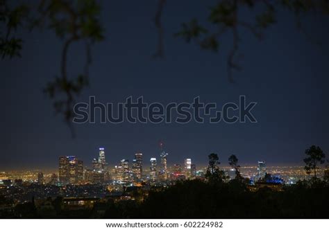 Los Angeles Night Skyline Stock Photo 602224982 Shutterstock