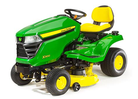 John Deere X300 With 42 In Deck Lawn Tractor