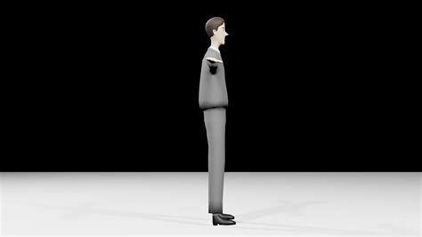 3d model asian skinny businessman vr ar low poly rigged cgtrader