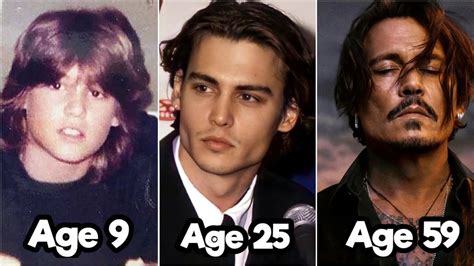 Johnny Depp Transformation From Childhood To 59 Years Old Biography