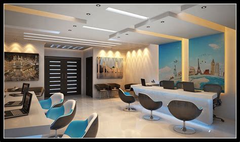 Travel Agency In Saudi Arabia On Behance Corporate Interior Design