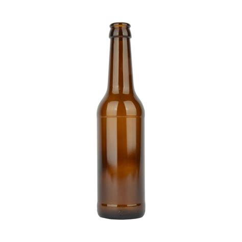 Best Custom Beer Bottle 330ml Flint Amber Cobalt Blue Glass Bottle With Crown Cap Manufacturer