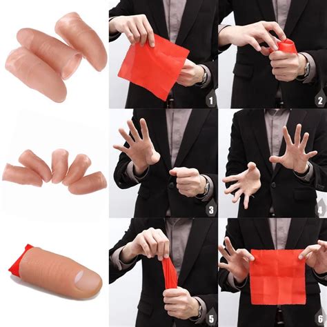 soft plastic with a large nail magic finger sets simulation thumb american thumb sets false