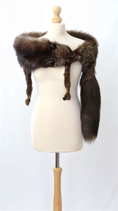 large silver fox taxidermy real fur stole perfect for game of thrones costumes game of thrones