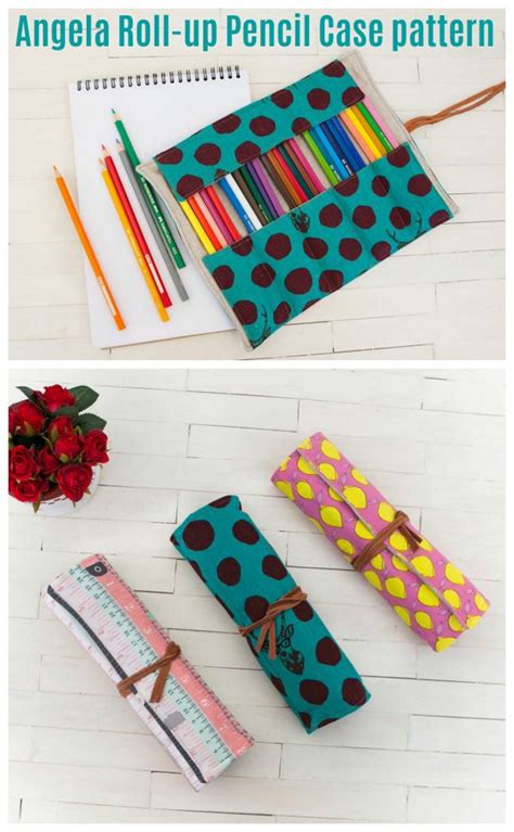 Angela Roll Up Pencil Case Sewing Pattern Sew Modern Bags