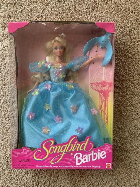 Vintage Songbird Barbie 1995 Blonde With Bird Good Condition