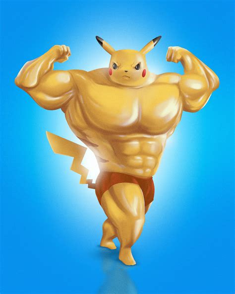 Pikachy Bodybuilder On Behance