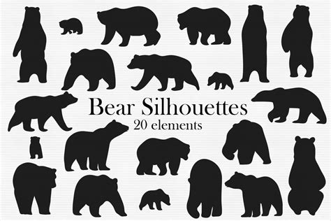 Bear Silhouettes