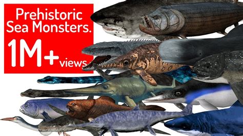 Size Comparison Prehistoric Sea Monsters Sizes Youtube