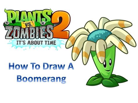 How To Draw A Bloomerang Plants Vs Zombies 2 Its About Time Youtube