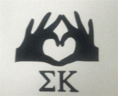 Items Similar To Sigma Kappa Hand Sign Car Decal On Etsy