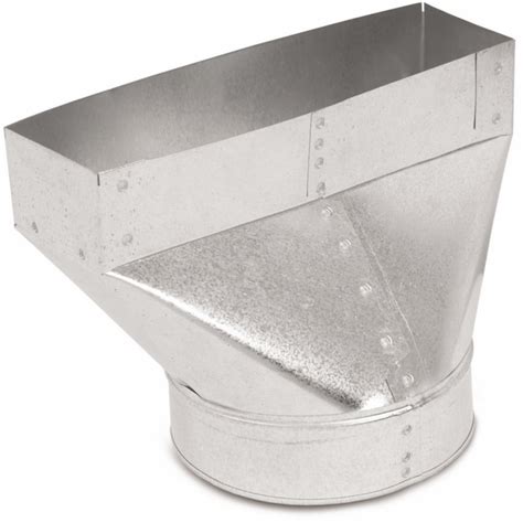 Imperial 6 In Galvanized Steel Round Straight Register Duct Boot In The