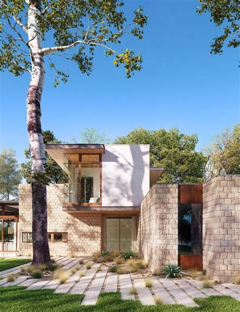 Modern House Design Austin Residence Rendering By Trung Tran Dear
