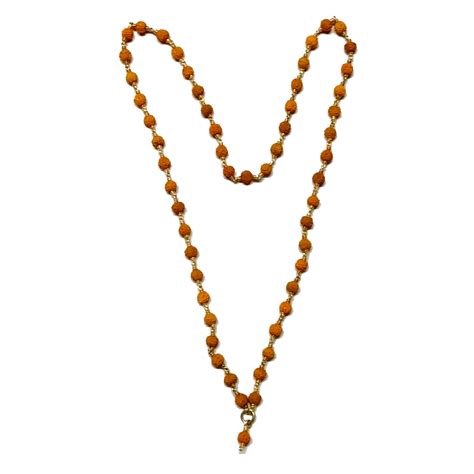 Aadhyathmik Natural Authentic Consecrated 6mm Rudraksha Mala In Silver