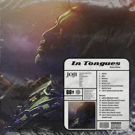 In Tongues Deluxe Packaging Inspired Alternative Cover Art Album