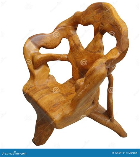 Unusual Wooden Chair Stock Image Image Of Comfortable 10554131