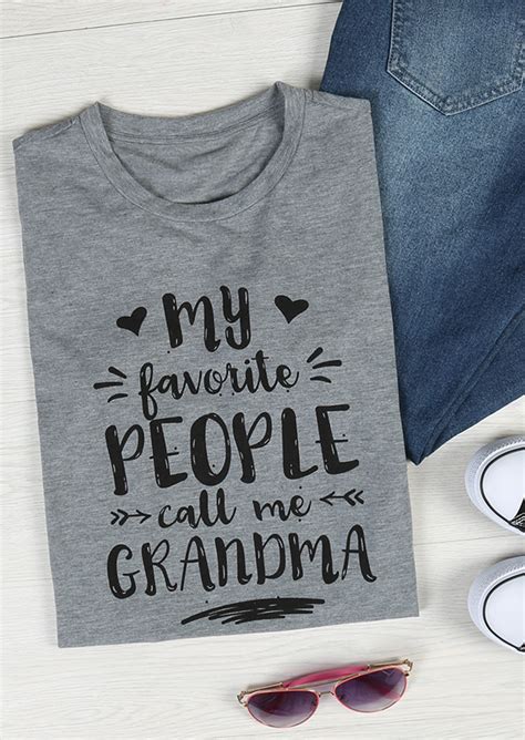 My Favorite People Call Me Grandma T Shirt Bellelily