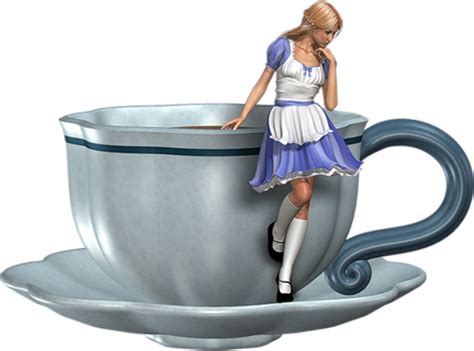 Tasse Et Personnage Png Alice Au Pays Des Merveilles