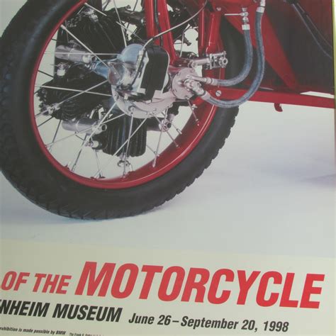 Guggenheim Art Of The Motorcycle 1998 Exhibit Poster
