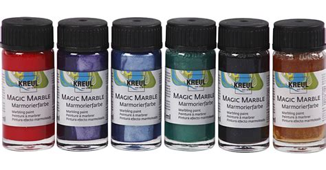 Kreul Magic Marble Marmoreringsfärg Metallicfärger 6x20ml Pris