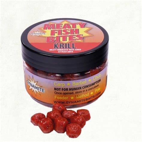 Dynamite Meaty Fish Bites Krill 12mm Barbel Bait