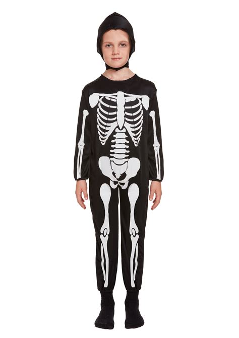 Childrens Skeleton Costume Large 10 12 Years Henbrandt Ltd