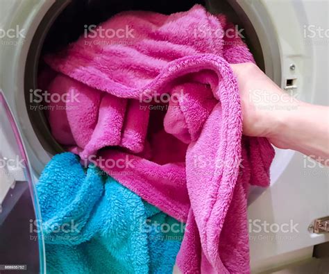 Put The Cloth In The Washer Stock Photo Download Image Now Color