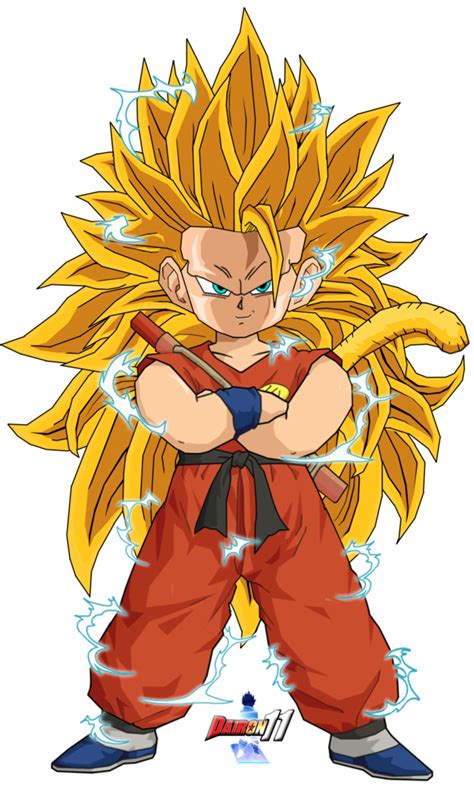 Kid Goku Ssj3 Tenkaichi Style By Dairon11 On Deviantart Dagon Ball