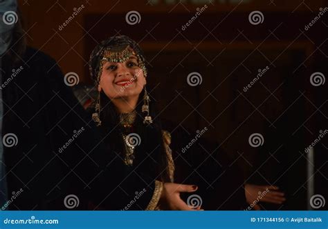 Dancer Of Kashmir Perform Folk Dance Of Kashmir Dhumal At Bolpurwest