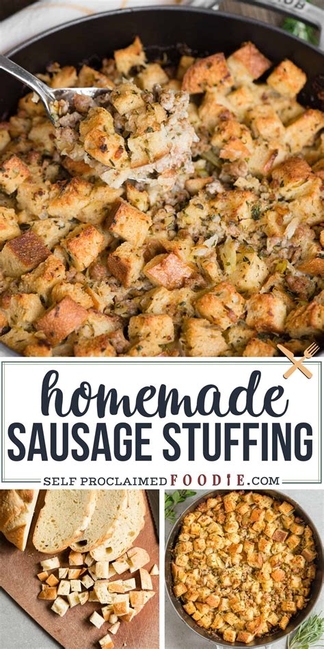 Pick up the best sausage stuffer. Homemade Sausage Stuffing is the very best Thanksgiving sausage dressing re… | Sausage stuffing ...