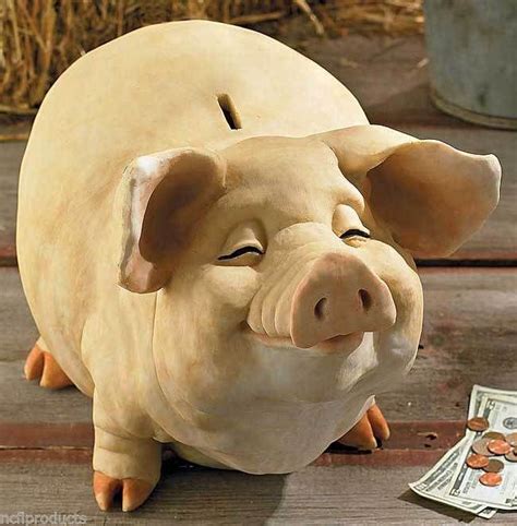 Vintage Piggy Bank Sculpture