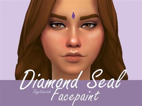 The Sims Resource Diamond Seal Facepaint By Sagittariah Sims 4 Downloads