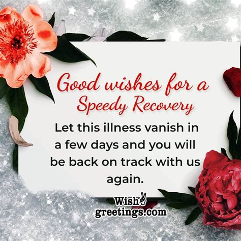 Get Well Wishes For Fast Recovery Wish Greetings