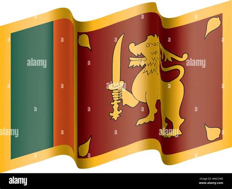 Sri Lanka Flag Vector Illustration Stock Vector Image And Art Alamy