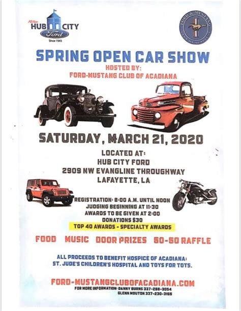 Spring Open Car Show At Hub City Ford — Upper Lafayette