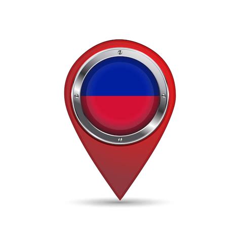 Premium Vector 3d Pin Icon With Haiti Flag Inside Vector Image