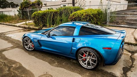 Blue Cars Chevy Corvette Coupe Z06 Hd Wallpaper Wallpaperbetter