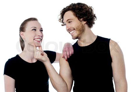 Great Bonding Between Young Charming Couple Stock Image Colourbox