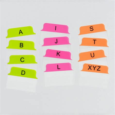 Multi Use Tabs Avery 508x38mm Tab It Alphabet A Z Pack Of 24