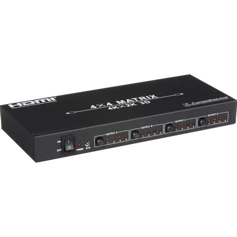 Comprehensive Hdmi 4x4 Matrix Switcher With Rs232 Csw Hd440 Bandh
