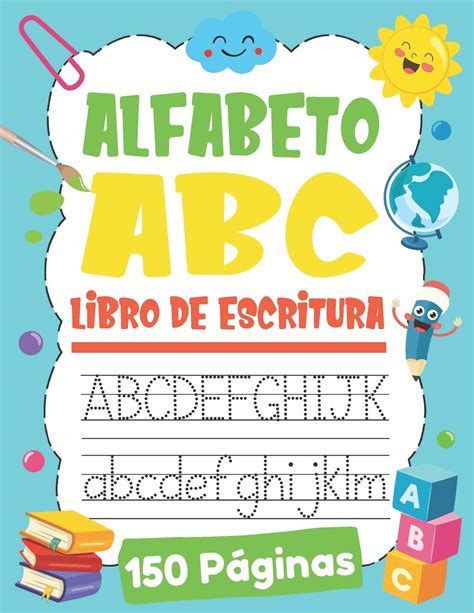 Buy Alfabeto Abc Libro De Escritura Aprendiendo A Escribir Letras Para