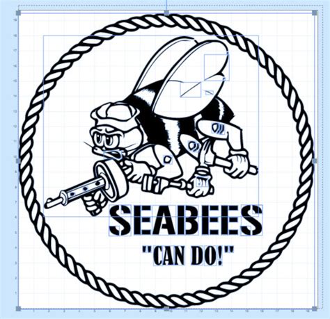 Us Navy Seabee Scalable Vector Graphic And Cut Files For Etsy