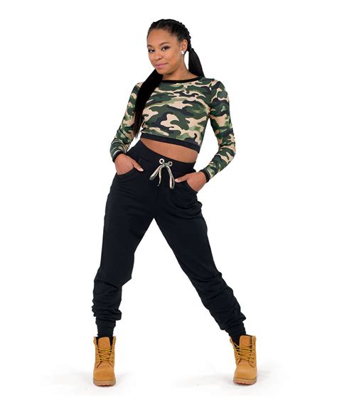 Nineties Camo Outfit Hip Hop Dance Costume A Wish Come True