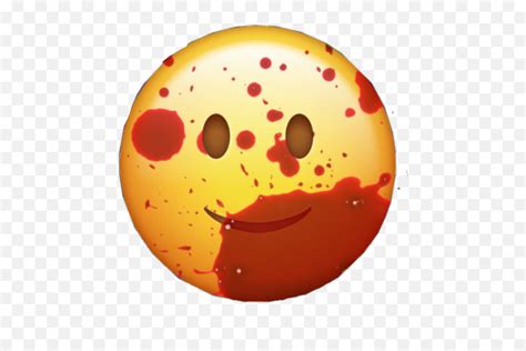 Sociopath Emoji Crazy Blood Bloody Sticker By No Nameblood Spewing