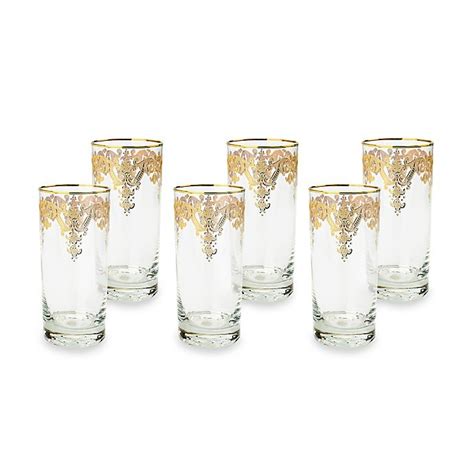 Classic Touch Tumblers Set Of 6 Bed Bath And Beyond Canada