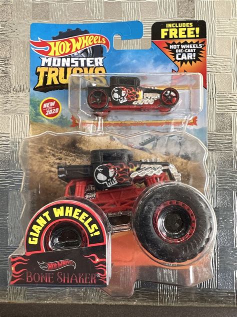 Hot Wheels Monster Trucks Duos Bone Shaker Includes Bonus Car