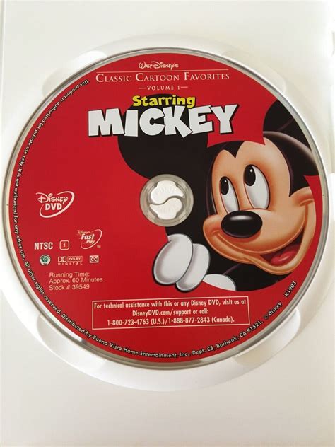 Walt Disneys Classic Cartoon Favorites Starring Mickey Dvd 2005