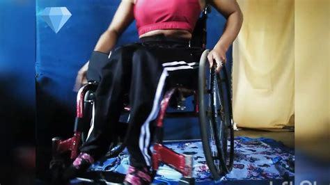 Precious Paraplegic Transfers From Wheelchair To The Floor And Back To