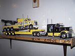 Gallery Pictures AMT Lowboy Trailer 1 25 Scale Plastic Model Semi Truck